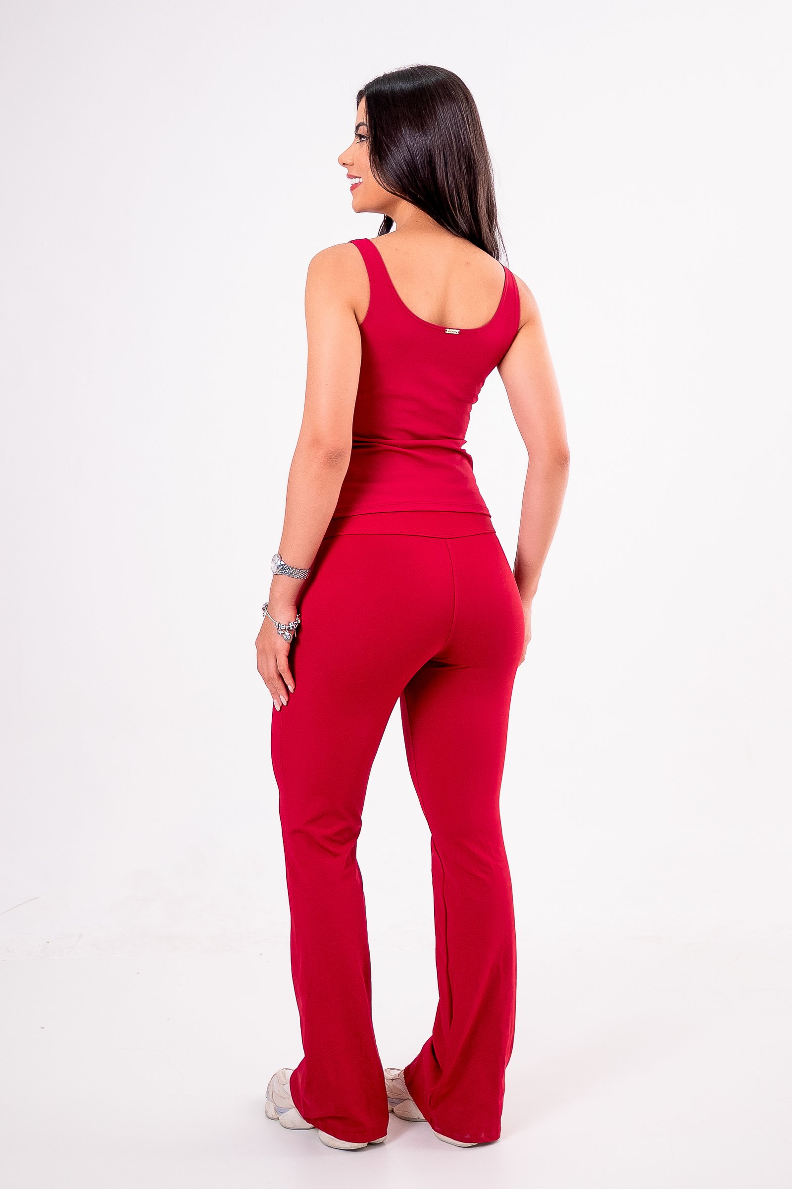 CALÇA COM BOLSO FLARE